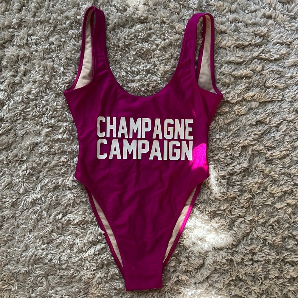 Private Part Fuchsia pink one piece swimsuit